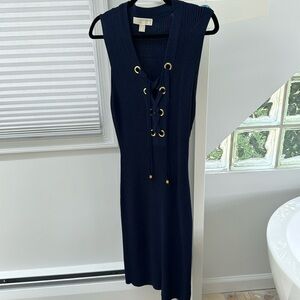 Michael Kors Navy midi dress M